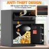 Digital Depository Safe Made of Carbon Steel Electronic Code Lock Depository Safe with Deposit Slot Depository Box for Home Hotel Restaurant and Offic