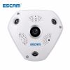 ESCAM QP180 HD 960P 1.3MP 360 degree panoramic fisheye PTZ infrared camera VR support box and micro SD card