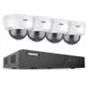 ANNKE 5MP H.265+ Super HD PoE Network Video Security System 4pcs Waterproof Outdoor POE IP Cameras White Dome PoE Camera Kit