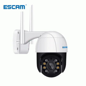 ESCAM QF218 1080P Pan/Tilt AI Humanoid detection Cloud Storage Waterproof WiFi IP Camera with Two Way Audio Surveillance Cameras (Plug Type: AU Plug, Sensor Size: Add 32GB TF Card)