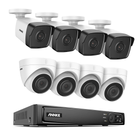 ANNKE 16CH 5MP H.265+ HD PoE Network Video Security System 12pcs 2.8MM IP67 Outdoor POE IP Cameras Plug & Play PoE Camera Kit (Color: 16CH 12Pcs Kits, Build-in HDD: 4T)