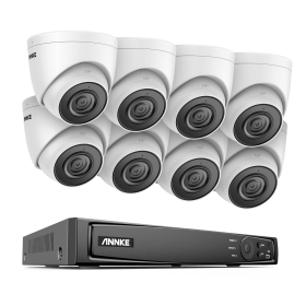 ANNKE 8CH 5MP Ultra HD POE Network Video Security System 5MP H.265+ NVR Kits 4Pcs 5MP IP Camera CCTV Video Surveillance Protect (Color: 8CH 8PCS NVR Kit, Build-in HDD: nan)