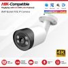 Hikvision Compatible 5MP 8MP Colorvu Mini Bullet IP Camera Built-in Mic Human Vehicle Detection CCTV Surveillance Network Camera