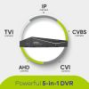 SANNCE 8CH 5MN Video Recorder Support AHD, TVI,CVI, CVBS, IP video input 5MP 5 IN 1 DVR For 2MP 3MP 4MP 5MP Cameras